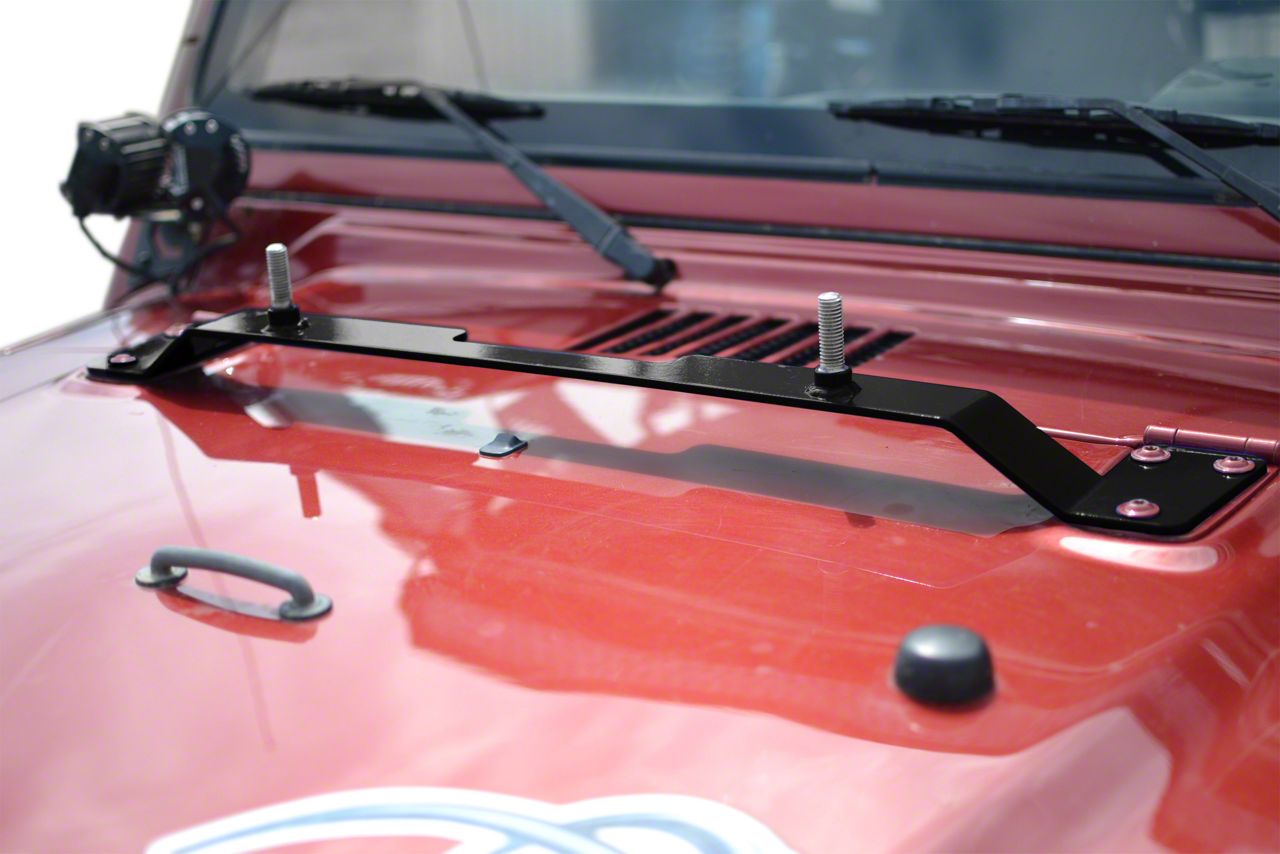 Steinjager Jeep Wrangler High Lift Jack Hood Mount - Bare Metal ...