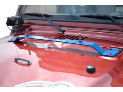 Steinjager High Lift Jack Hood Mount; Playboy Blue (97-06 Jeep Wrangler TJ)