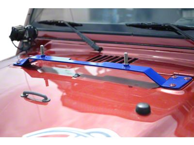 Steinjager High Lift Jack Hood Mount; Southwest Blue (97-06 Jeep Wrangler TJ)