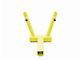 Steinjager Hitch Mounted Dual Flag Holder; Lemon Peel (18-24 Jeep Wrangler JL)