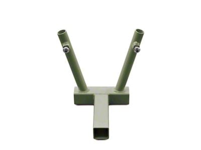 Steinjager Hitch Mounted Dual Flag Holder; Locas Green (97-06 Jeep Wrangler TJ)