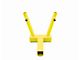 Steinjager Hitch Mounted Dual Flag Holder; Neon Yellow (97-06 Jeep Wrangler TJ)