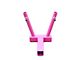 Steinjager Hitch Mounted Dual Flag Holder; Pinky (18-24 Jeep Wrangler JL)