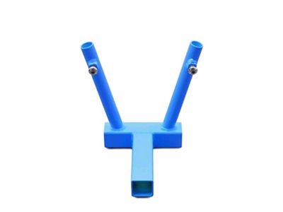 Steinjager Hitch Mounted Dual Flag Holder; Playboy Blue (18-24 Jeep Wrangler JL)