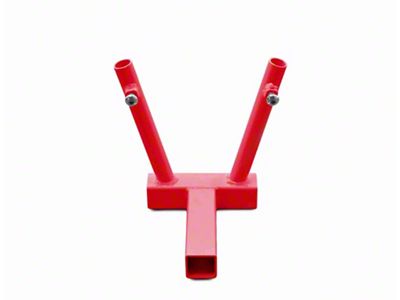 Steinjager Hitch Mounted Dual Flag Holder; Red Baron (18-24 Jeep Wrangler JL)