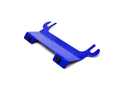 Steinjager License Plate Relocation Bracket for Steinjager Tube Bumper with Roller Fairlead; Southwest Blue (07-18 Jeep Wrangler JK)