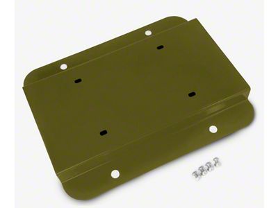 Steinjager License Plate Relocation Kit; Locas Green (07-18 Jeep Wrangler JK)