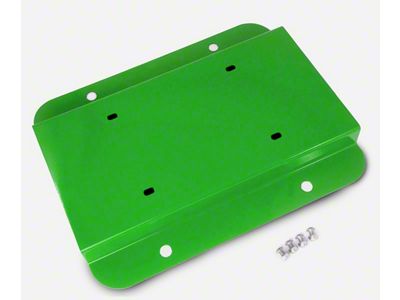 Steinjager License Plate Relocation Kit; Neon Green (07-18 Jeep Wrangler JK)