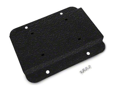 Steinjager License Plate Relocation Kit; Texturized Black (07-18 Jeep Wrangler JK)