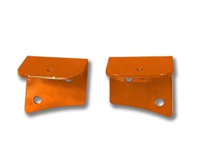 Steinjager Universal Lower Windshield Light Mounting Brackets; Fluorescent Orange (07-18 Jeep Wrangler JK)