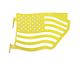 Steinjager Premium American Flag Rear Trail Doors; Lemon Peel (07-18 Jeep Wrangler JK 4-Door)