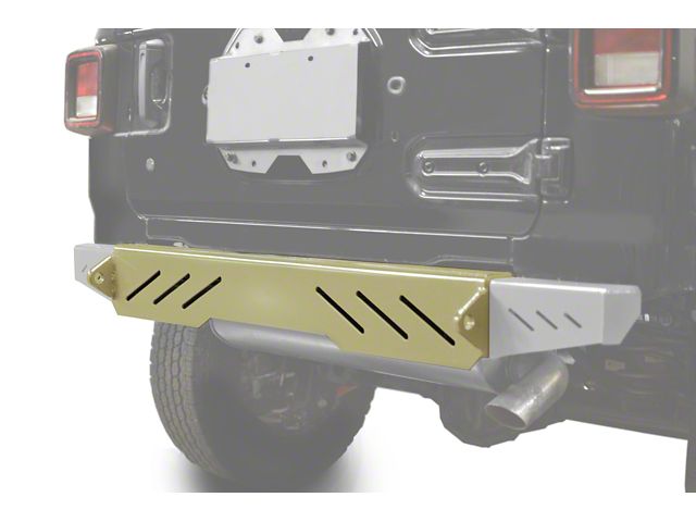 Steinjager Rear Bumper with D-Ring Mounts; Military Beige (18-24 Jeep Wrangler JL)