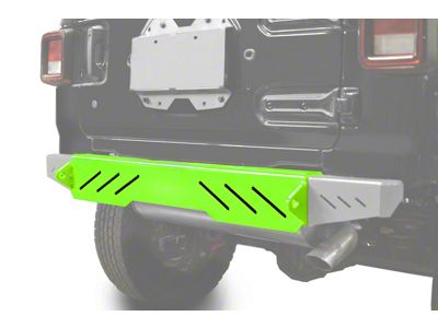 Steinjager Rear Bumper with D-Ring Mounts; Neon Green (18-24 Jeep Wrangler JL)