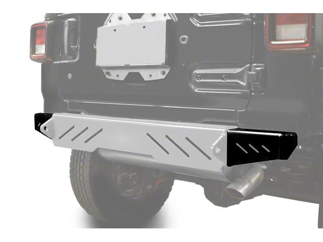 Steinjager Rear Bumper End Caps; Black (18-24 Jeep Wrangler JL)