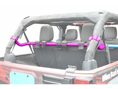 Steinjager Rear Seat Harness Bar; Hot Pink (07-18 Jeep Wrangler JK 4-Door)