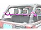 Steinjager Rear Seat Harness Bar; Hot Pink (07-18 Jeep Wrangler JK 4-Door)
