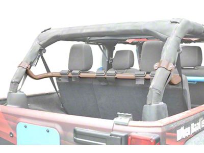 Steinjager Rear Seat Harness Bar; Military Beige (07-18 Jeep Wrangler JK 4-Door)