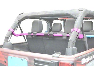 Steinjager Rear Seat Harness Bar; Pinky (07-18 Jeep Wrangler JK 4-Door)