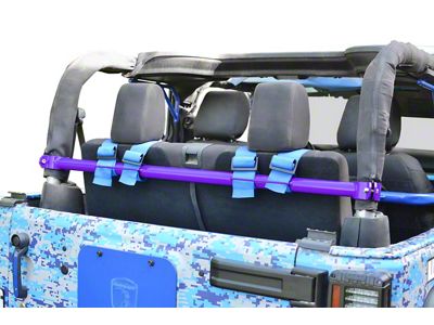 Steinjager Rear Seat Harness Bar; Sinbad Purple (07-18 Jeep Wrangler JK 2-Door)