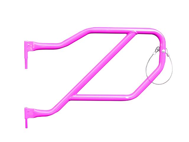 Steinjager Rear Trail Tube Doors; Hot Pink (18-24 Jeep Wrangler JL 4-Door)