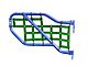 Steinjager Rear Tube Door Cargo Net Covers; Green (18-24 Jeep Wrangler JL 4-Door)