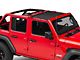 Steinjager Teddy Top Front Seat Solar Screen Cover; Black (18-24 Jeep Wrangler JL)