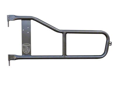 Steinjager Trail Tube Doors; Bare Metal (81-86 Jeep CJ7)