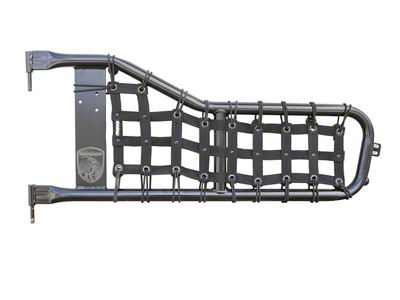 Steinjager Tube Door Cargo Net Covers; Black (81-86 Jeep CJ7)