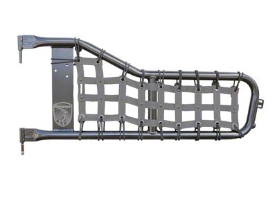 Steinjager Tube Door Cargo Net Covers; Gray (81-86 Jeep CJ7)