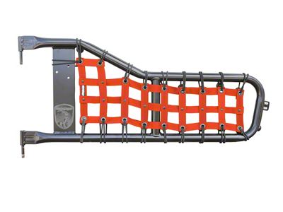 Steinjager Tube Door Cargo Net Covers; Orange (81-86 Jeep CJ7)