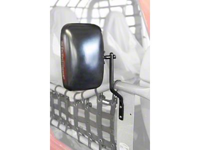 Steinjager Tube Door Mirror Kit; Black (81-86 Jeep CJ7)