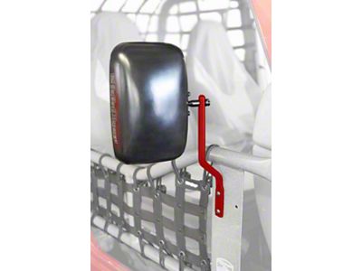 Steinjager Tube Door Mirror Kit; Red Baron (81-86 Jeep CJ7)