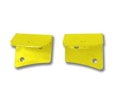 Steinjager Universal Lower Windshield Light Mounting Brackets; Neon Yellow (07-18 Jeep Wrangler JK)