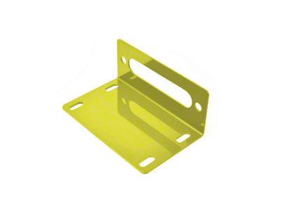 Steinjager Universal Winch Base Fairlead Mount; Lemon Peel (97-06 Jeep Wrangler TJ)