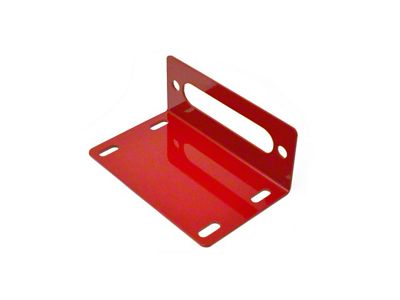 Steinjager Universal Winch Base Fairlead Mount; Red Baron (07-18 Jeep Wrangler JK)