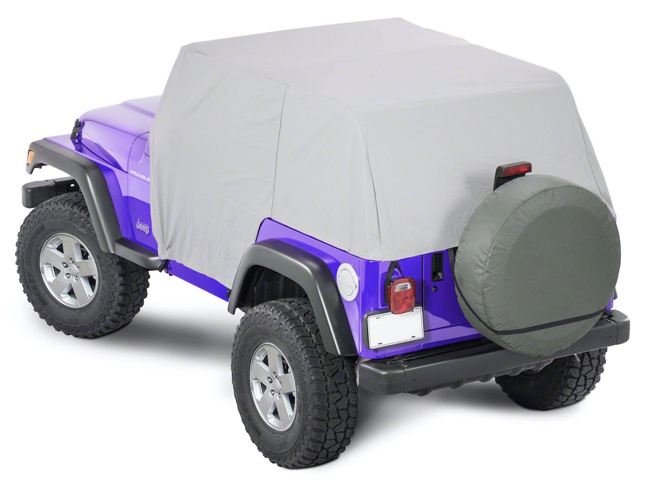 Steinjager Jeep Wrangler Vinyl Full Door Cab Cover; Gray Denim J0058142 ...