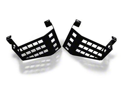 Steinjager Wheel Well Storage Baskets; Driver and Passenger Side; Black (18-24 Jeep Wrangler JL w/o Subwoofer)