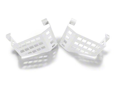 Steinjager Wheel Well Storage Baskets; Driver and Passenger Side; Cloud White (18-24 Jeep Wrangler JL w/o Subwoofer)