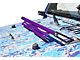 Steinjager LED Light Bar Hood Hinge Mounting Brackets; Sinbad Purple (07-18 Jeep Wrangler JK)