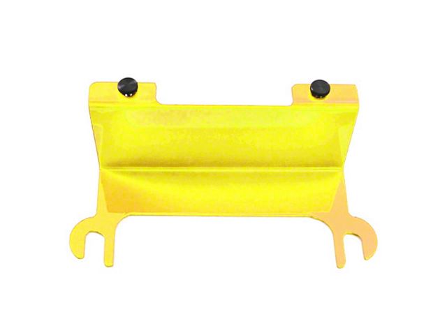 Steinjager License Plate Relocation Kit; Neon Yellow (07-18 Jeep Wrangler JK)