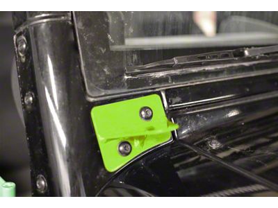 Steinjager Lower Windshield Mounting Brackets; Gecko Green (07-18 Jeep Wrangler JK)