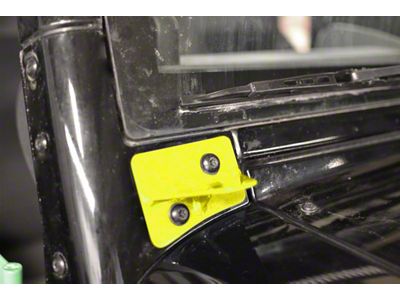 Steinjager Lower Windshield Mounting Brackets; Neon Yellow (07-18 Jeep Wrangler JK)