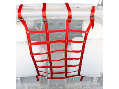 Steinjager Pet Partition; Red (07-18 Jeep Wrangler JK 4-Door)