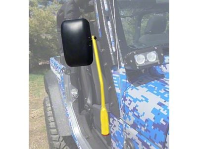 Steinjager Premium Mirror Kit; Lemon Peel (07-18 Jeep Wrangler JK)