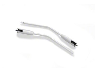 Steinjager Premium Mirror Legs; Cloud White (07-18 Jeep Wrangler JK)