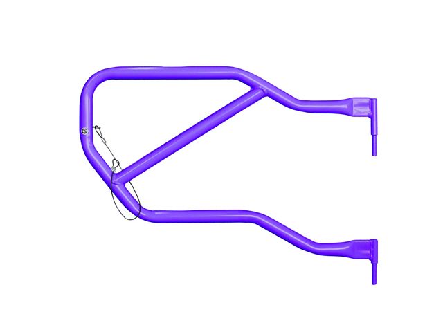 Steinjager Rear Trail Tube Doors; Sinbad Purple (07-18 Jeep Wrangler JK 4-Door)