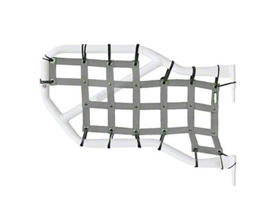 Steinjager Rear Tube Door Cargo Net Covers; Gray (07-18 Jeep Wrangler JK 4-Door)