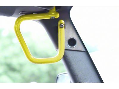 Steinjager Rigid Wire Form Front Grab Handles; Lemon Peel (07-18 Jeep Wrangler JK)