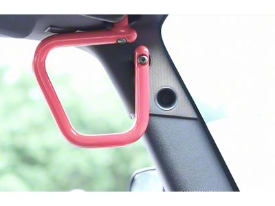 Steinjager Rigid Wire Form Front Grab Handles; Pinky (07-18 Jeep Wrangler JK)