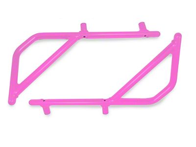 Steinjager Rigid Wire Form Rear Grab Handles; Pinky (07-18 Jeep Wrangler JK 2-Door)